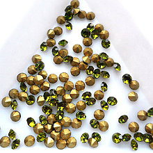 Korálky - Šaton 2,8mm-1ks (oliva) - 10444517_