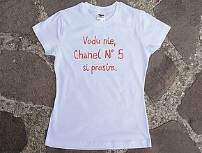 Topy, tričká, tielka - tričko Chanel 5 - 10442292_