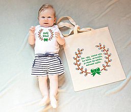 Detské oblečenie - body a taška pre malého šibača - 10442955_