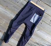 Detské oblečenie - Nohavice - pudláče, tmavo-modrá jeansovina - 10445759_