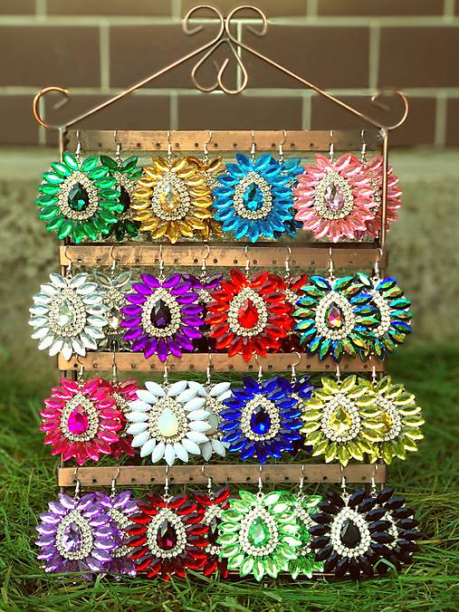 Náušnice - Krásne trblietavé náušničky ;)  - 10446050_