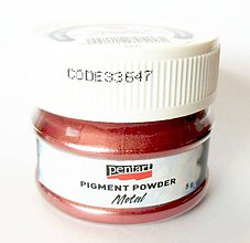 Farby-laky - Pigmentový prášok 5 g (metalický, medený) - 10449758_