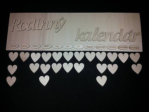 Polotovary - Rodinný kalendár polotovar - 10451538_