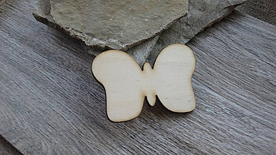 Polotovary - Drevený výrez motýľ, 1 ks - 10454862_