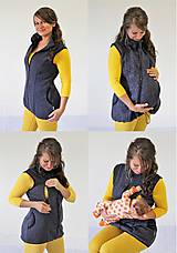 Oblečenie na dojčenie - Dojčiaca a Tehotenská VESTA - SVETROVINA - 10459095_