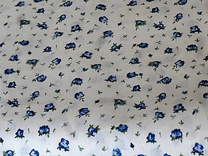 Textil - Bavlnené látky (modré) - 10457611_