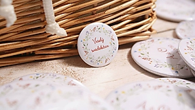 Darčeky pre svadobčanov - Svadobný odznak, svadobná brošňa, button - 10463079_