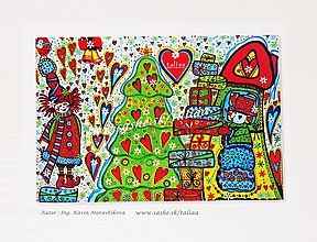 Papiernictvo - Vianočné pohľadnice - 10460697_