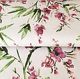 Textil - pevné režné plátno Orchidey, šírka 140 cm - 10464483_