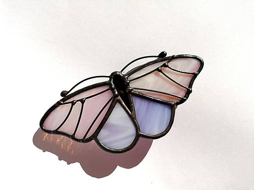  - Motýlia brošňa (Ružová) - 10466105_