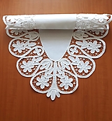 Úžitkový textil - Richelieu- Slávnostná, biela, 107,5 x 62 cm - 10464512_