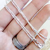 Náhrdelníky - Silver Plated Spiral Chain / Postriebrená retiazka špirálová #2014 - 10468183_