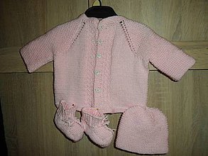 Detské súpravy - Novorodencká súpravička pink - 10472418_