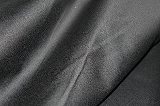 Textil - Bavlnený satén čierny - 10477686_
