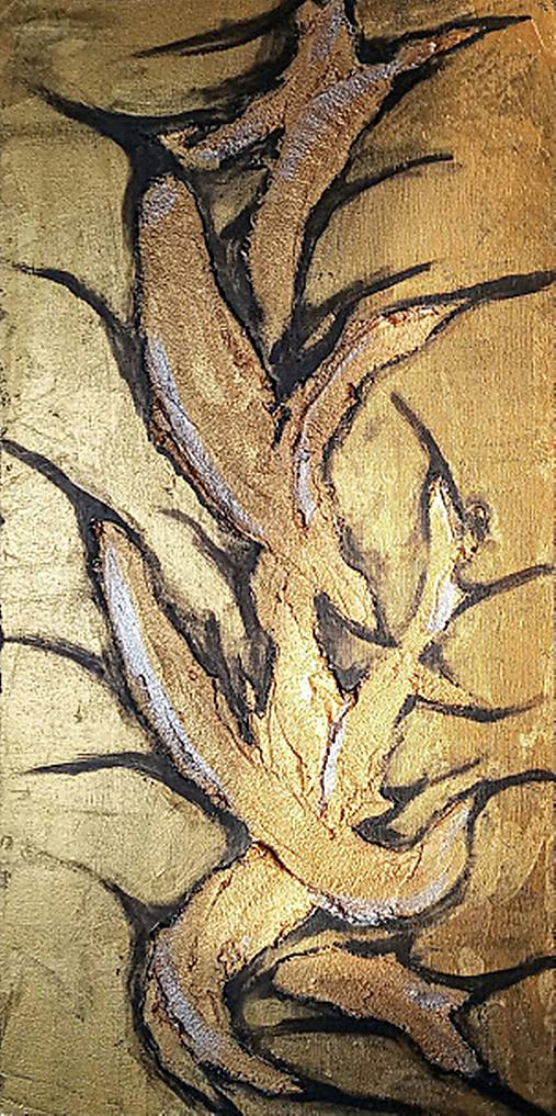 Obrazy - Sculptural gold - 10481594_