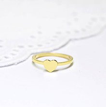 Prstene - Prsteň s Mini srdiečkom - 10481006_