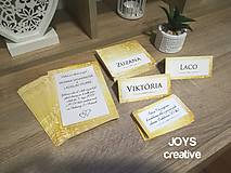 Papiernictvo - Zlaté svadobné oznámenie - 10482617_