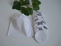 Úžitkový textil - Odličovacie tampóny - Biely set s vrecúškom - 10484457_