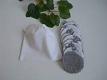 Úžitkový textil - Odličovacie tampóny - Biely set s vrecúškom - 10484458_