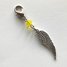 Kľúčenky - Prívesok s krídlom (žltá) - 10484534_
