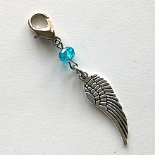 Kľúčenky - Prívesok s krídlom (tyrkys) - 10484547_