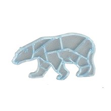 Brošne - Ľadový medveď silver/iceland blue - 10482942_