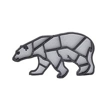 Brošne - Ľadový medveď silver/black - 10482956_