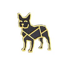 Brošne - Bulldog gold/black - 10484655_