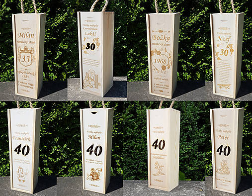 Vínová krabica vyrábam na mieru