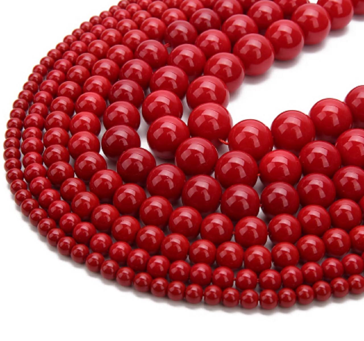 KM120, KM121 Korálka syntetický koral 