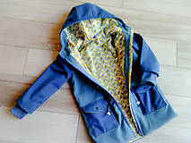 Detské oblečenie - Detská prechodná bunda modrá - 10486796_