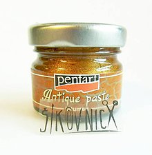 Farby-laky - Antikovacia pasta, 20 ml (bronzová) - 10490548_