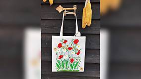 Nákupné tašky - ♥ Plátená, ručne maľovaná taška ♥ - 10494721_