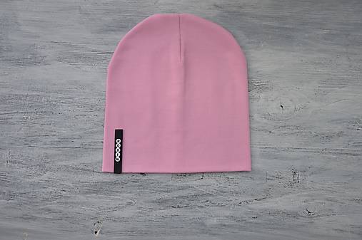 Detské súpravy - Set čiapka s menom + nákrčník Elastic- 21 odtieňov (čierny  štítok) - 10495272_