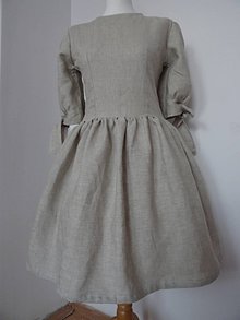 Šaty - Ľanové šaty - 10496295_