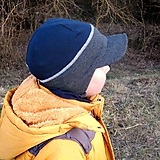 Detské čiapky - Pružná šiltovka na zaväzovanie-rôzne odtiene - 10497457_