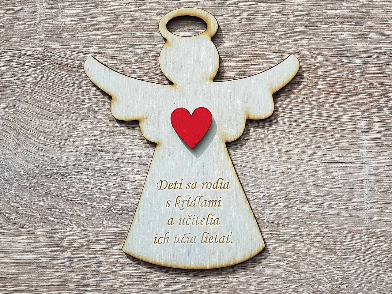 Magnetka anjelik-pre pani učiteľku 12x14cm