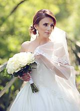 Náušnice - Romanca - Svadba (svadobné náušnice) soutache náušnice na svadbu pre nevestu - 10500261_