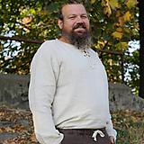 Pánske oblečenie - Konopná košeľa Horislaw s viazaním - 10505618_