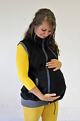 Oblečenie na dojčenie - Dojčiaca a Tehotenská VESTA - TEPLÁKOVINA 100%Ba - 10504812_