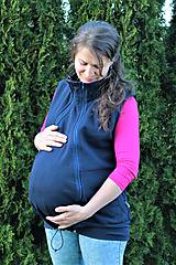 Oblečenie na dojčenie - Dojčiaca a Tehotenská VESTA - TEPLÁKOVINA 100%Ba - 10504817_