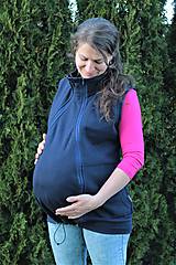 Oblečenie na dojčenie - Dojčiaca a Tehotenská VESTA - TEPLÁKOVINA 100%Ba - 10504846_