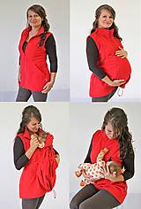 Oblečenie na dojčenie - Dojčiaca,Tehotenská a Nosiaca VESTA - FLEECE - 10505343_