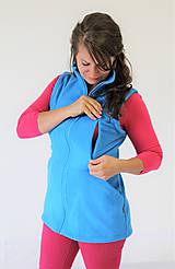 Oblečenie na dojčenie - Dojčiaca,Tehotenská a Nosiaca VESTA - FLEECE - 10505347_