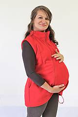 Oblečenie na dojčenie - Dojčiaca,Tehotenská a Nosiaca VESTA - FLEECE - 10505353_