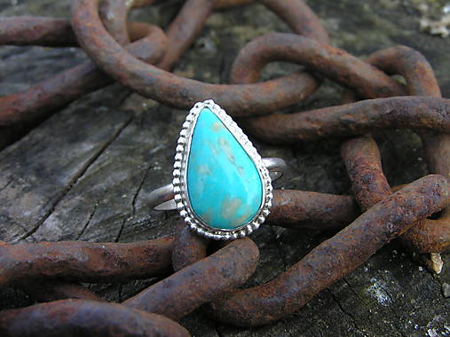 Strieborny prsteň Ag925 Tyrkys