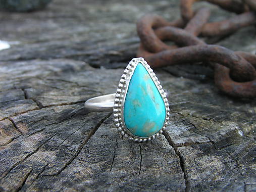 Strieborny prsteň Ag925 Tyrkys