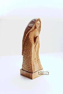 Sochy - Modliaca sa - drevená soška - 10512742_
