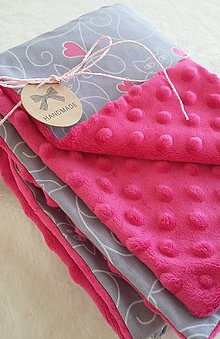 Detský textil - Detská deka s minky - mačičky - 10516903_