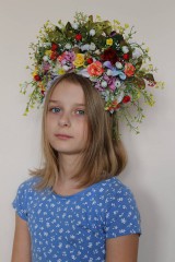 Ozdoby do vlasov - Letná svadba - čelenka - 10516882_